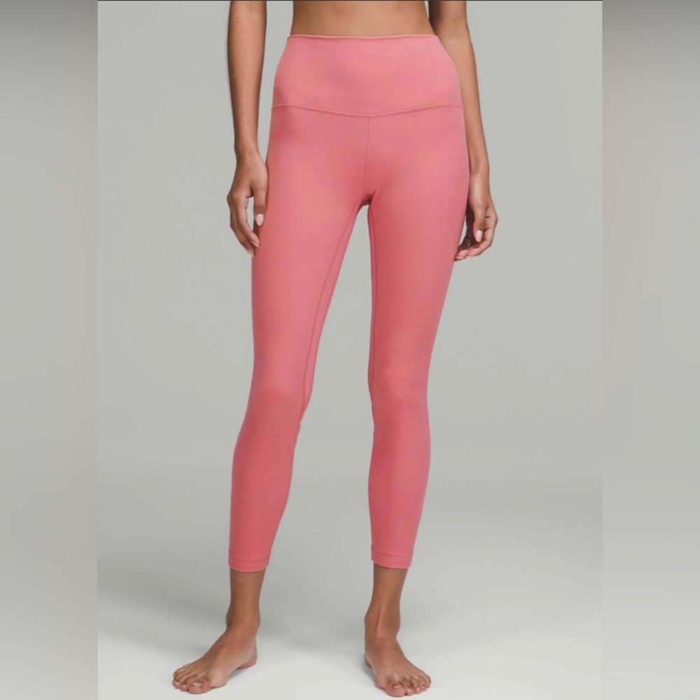 NWT Lululemon align high rise pant 31” pink blossom size 0